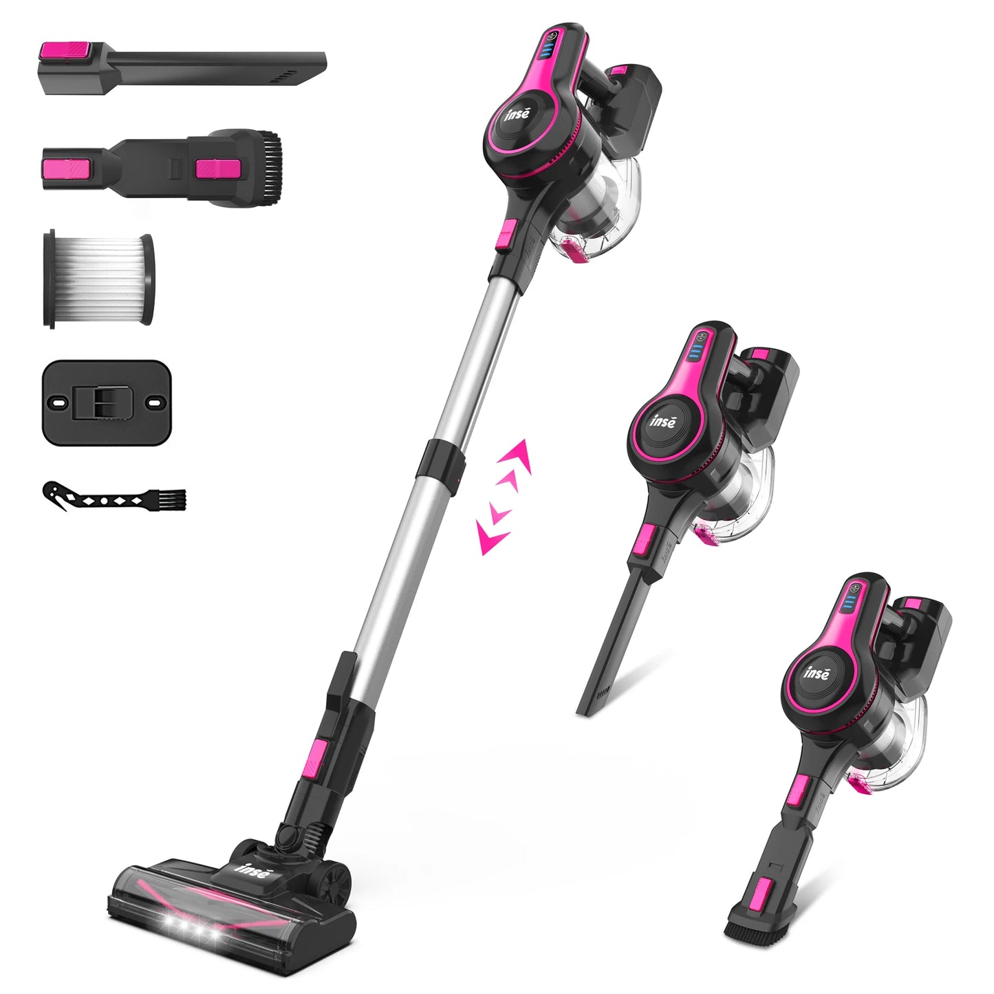 INSE N5T Cordless Vacuum Cleaner 25KPa Suction Six In One