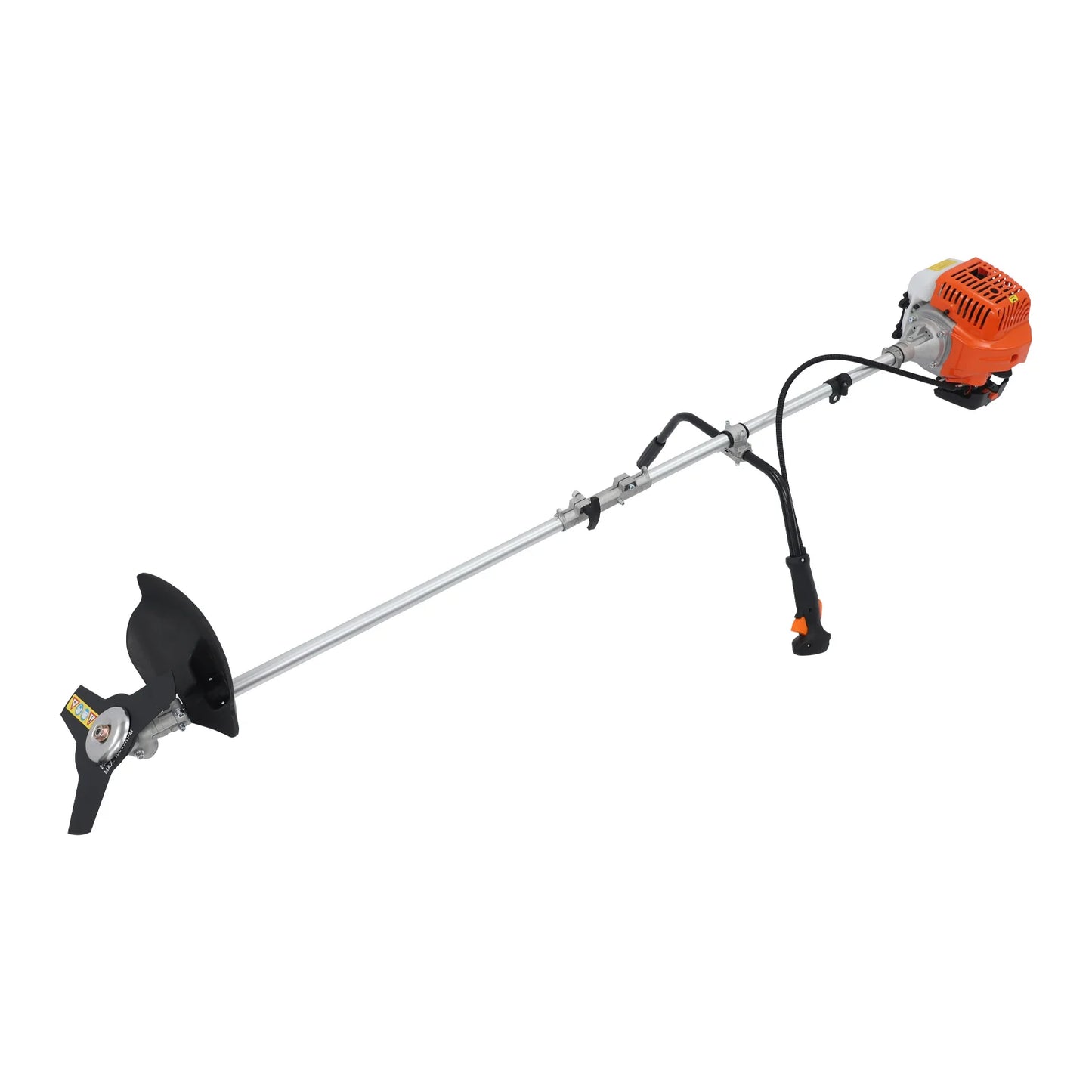 Gas Weed Trimmer 42.7cc 2 Stroke Brush Cutter With 3 Heads