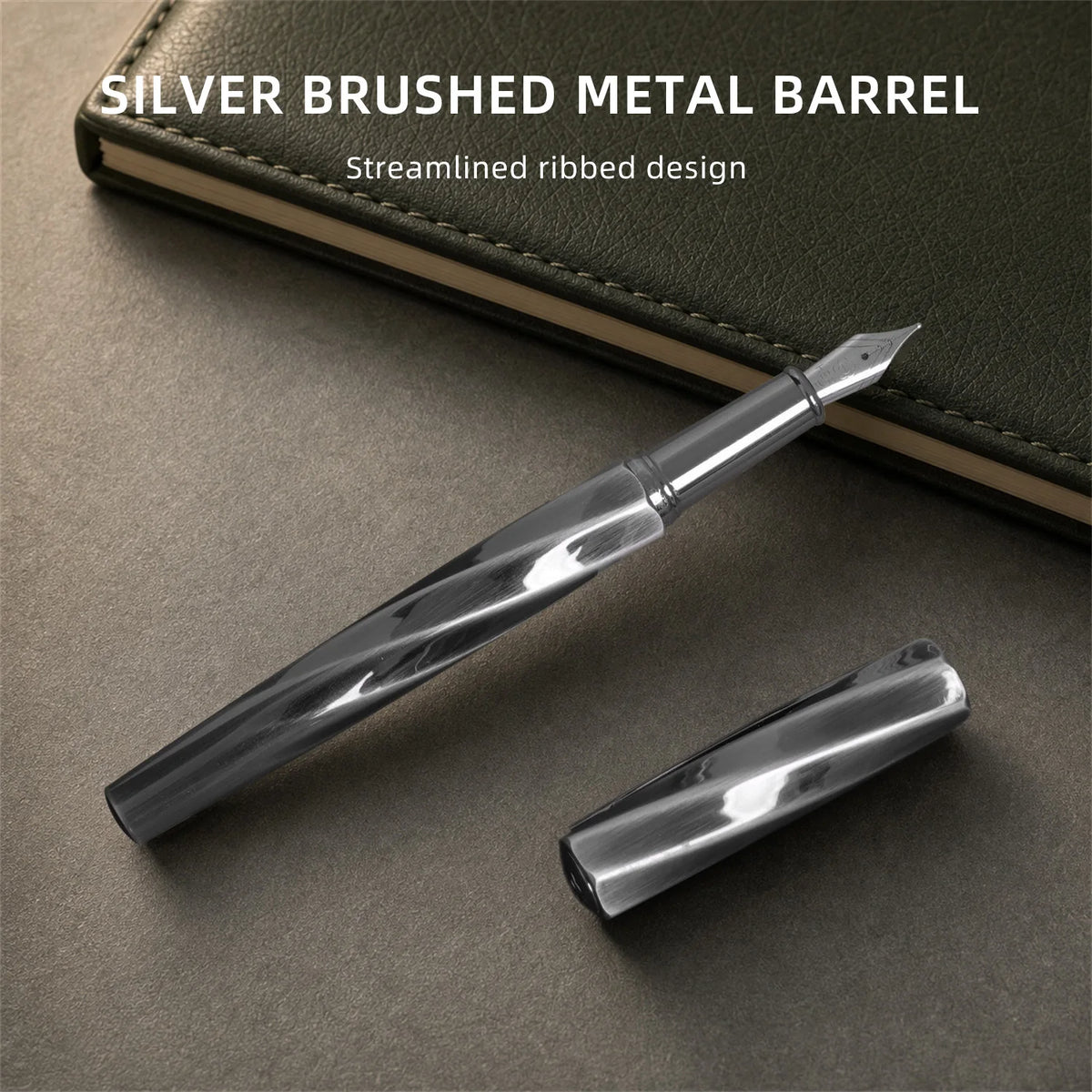 Hero E505A Fountain Pen Gift Set Featuring Elegant Metal Design