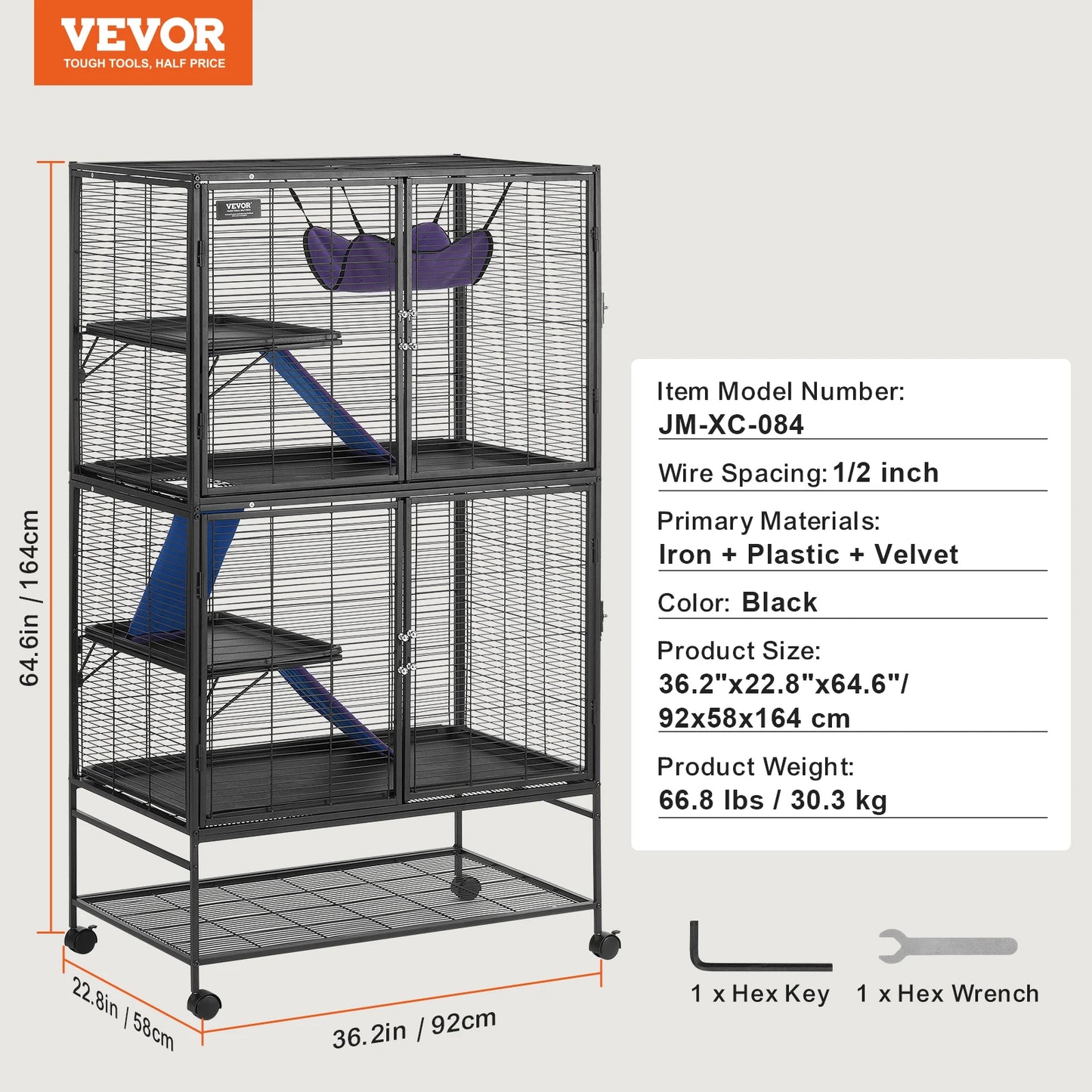 SucceBuy Ferret Cage Metal Critter Nation Small Animal Cage