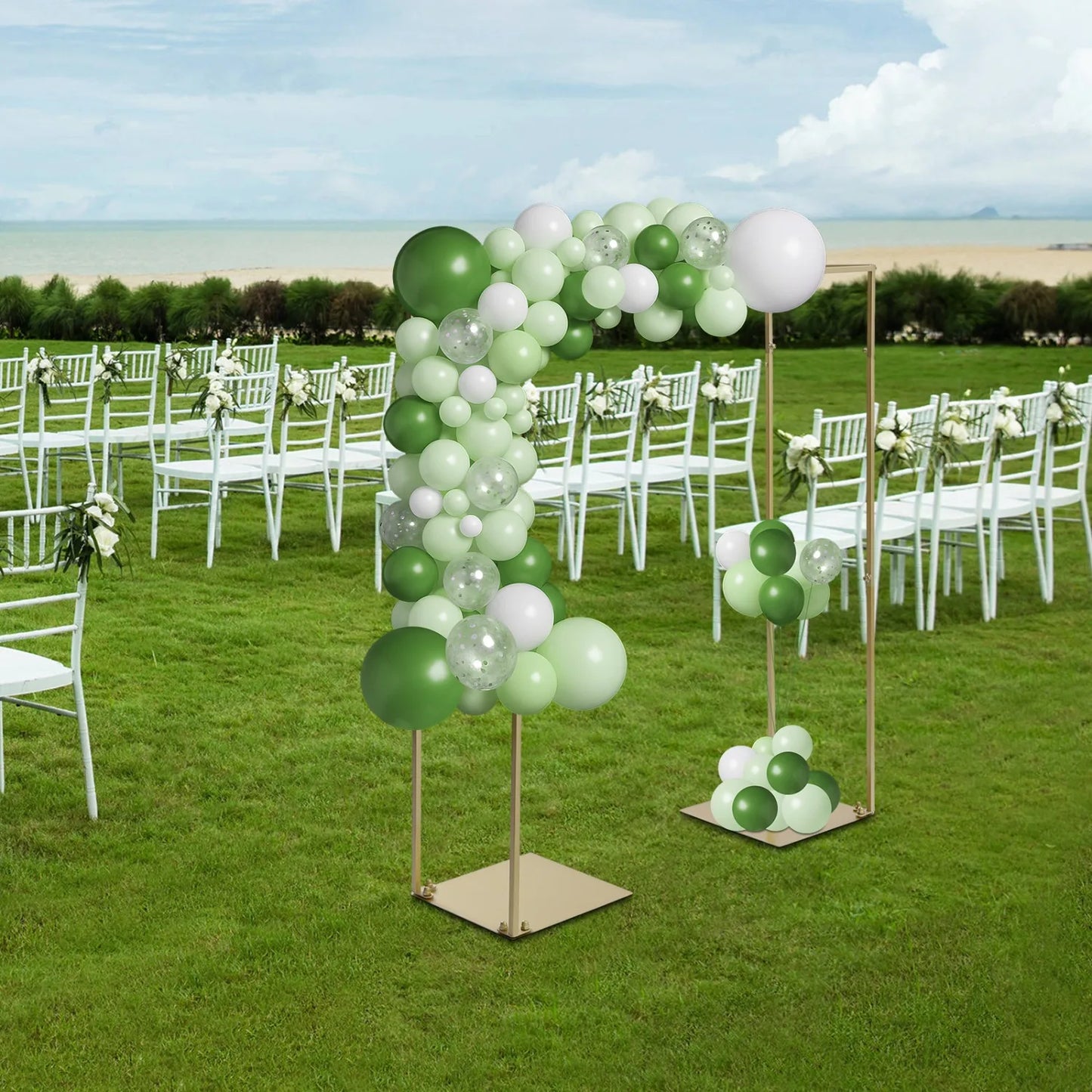 Square Backdrop Arch Stand Kit For Wedding And Party Decor