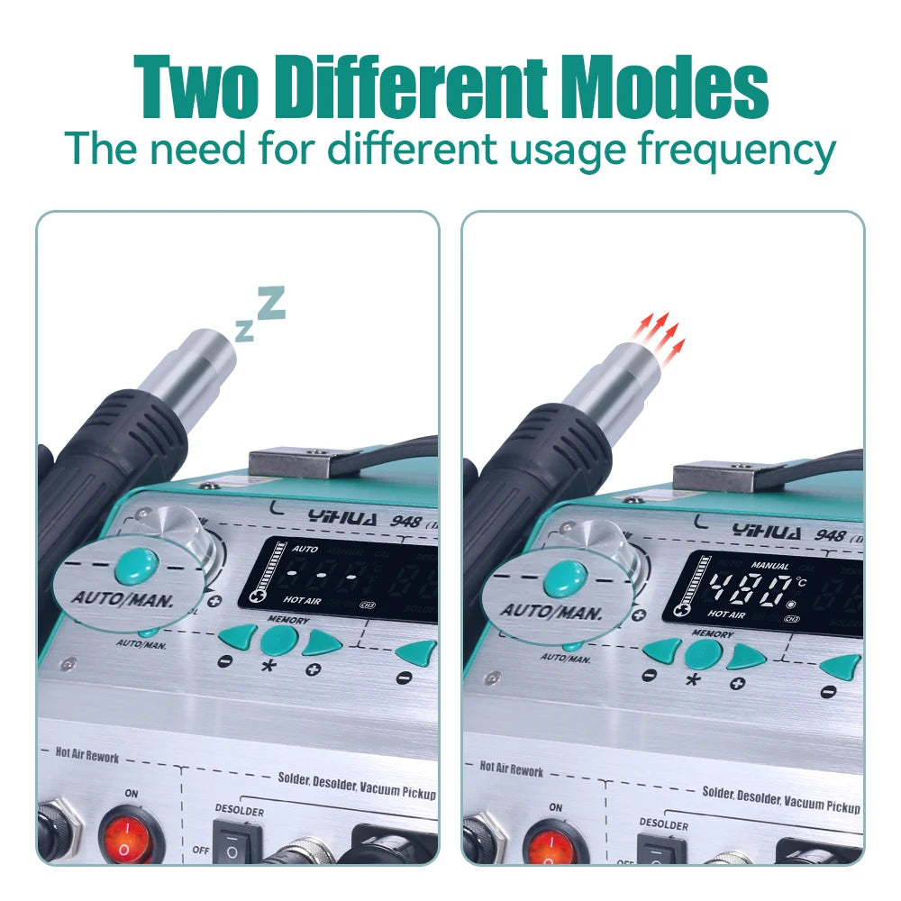 Yihua 948II Intelligent 4in1 Soldering And Desoldering Station Kit
