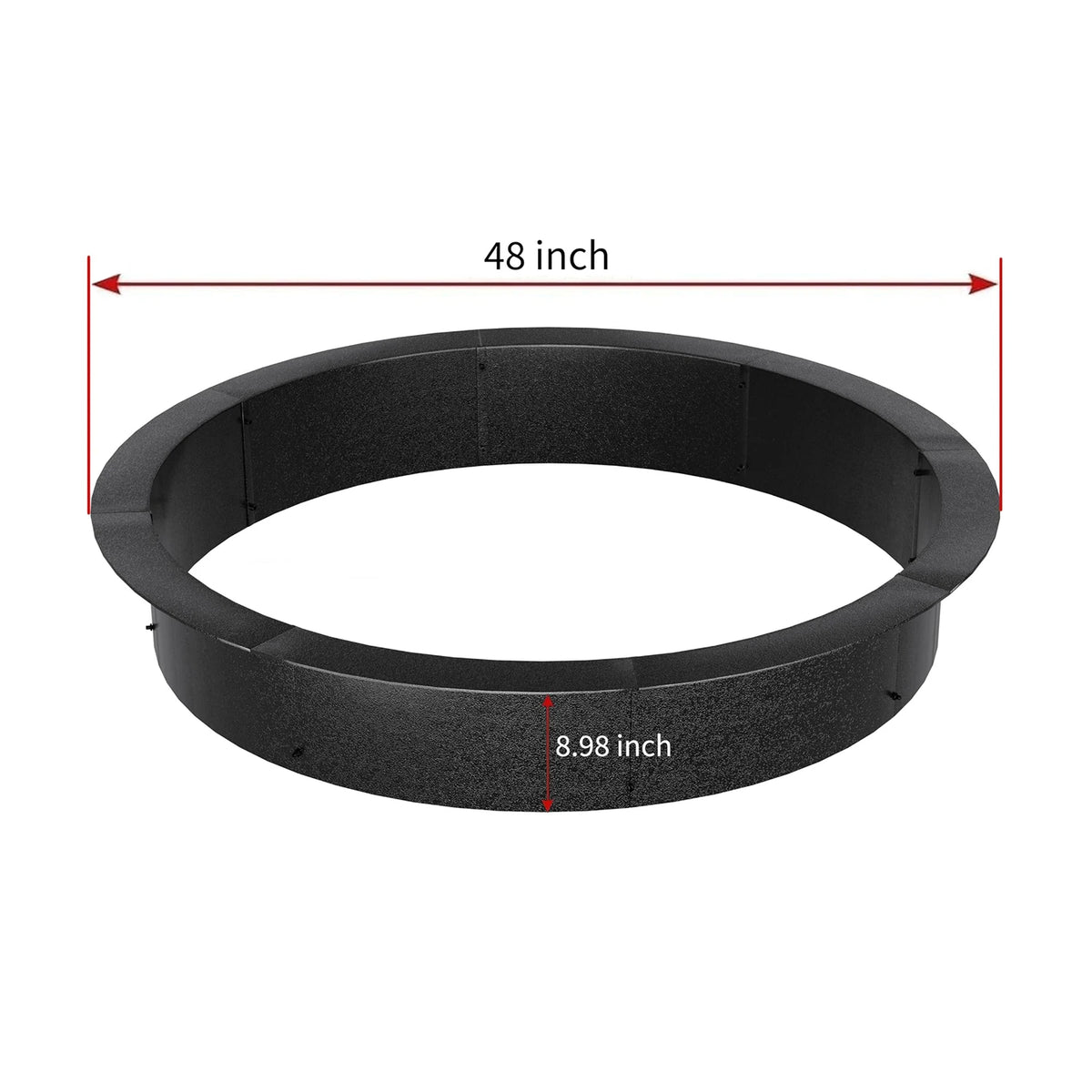 HiMISS Heavy Duty Carbon Steel Outdoor Fire Pit Ring