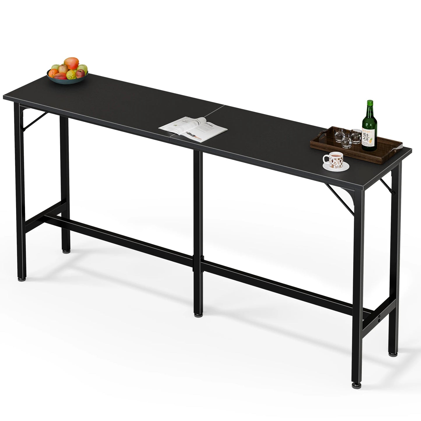 JHK Rectangular High Top Coffee Table For Living Room Decor