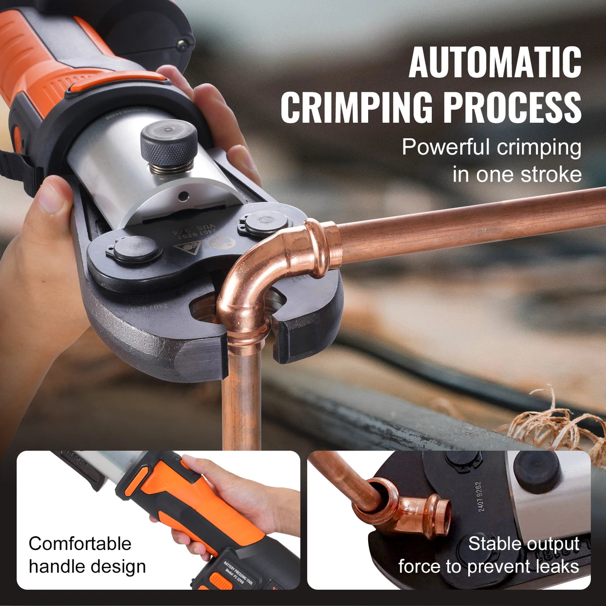SucceBuy Electric Pipe Crimping Press Tool With Brushless Motor