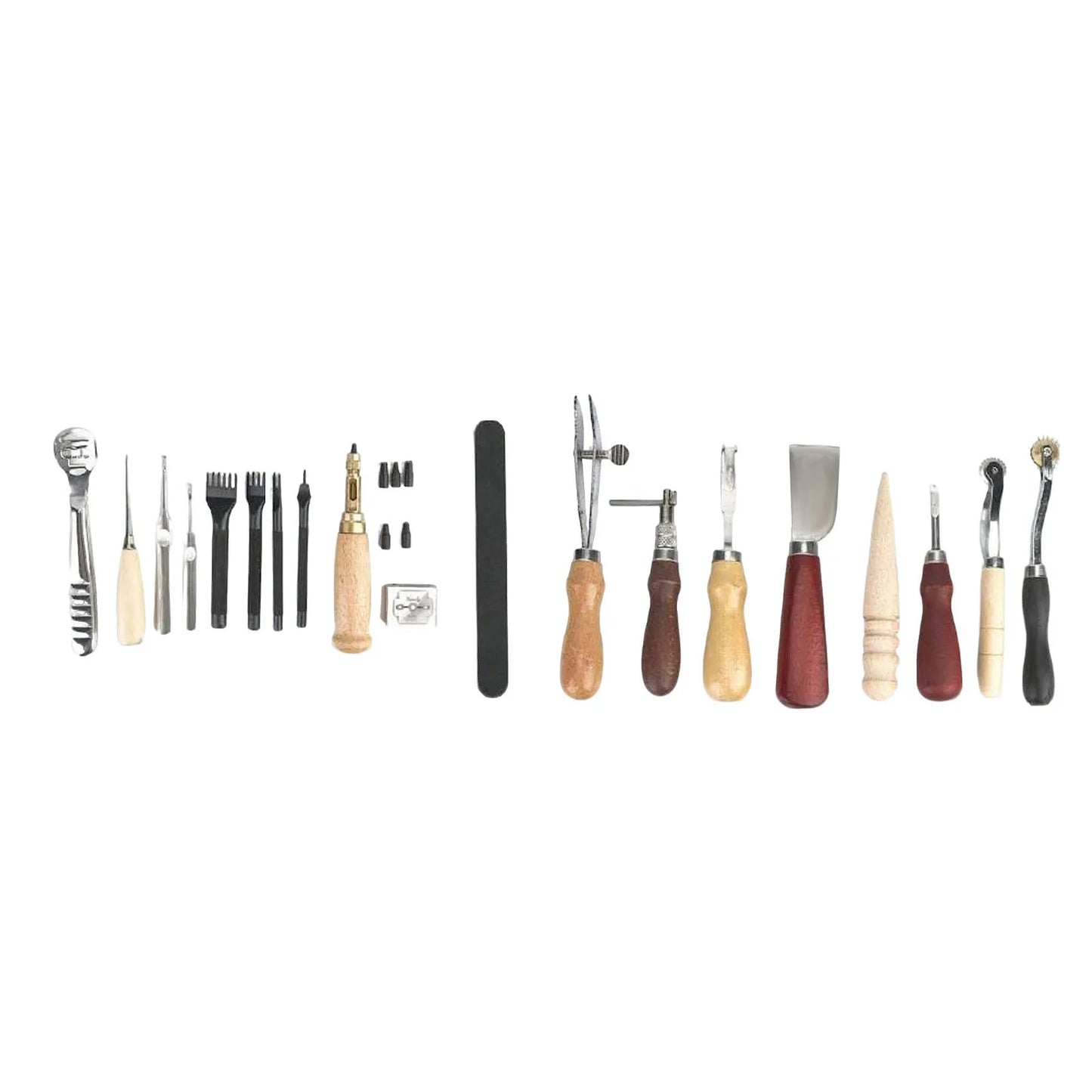 Bymaocar Leather Tools 19 Pcs Kit With Stainless Steel Blades