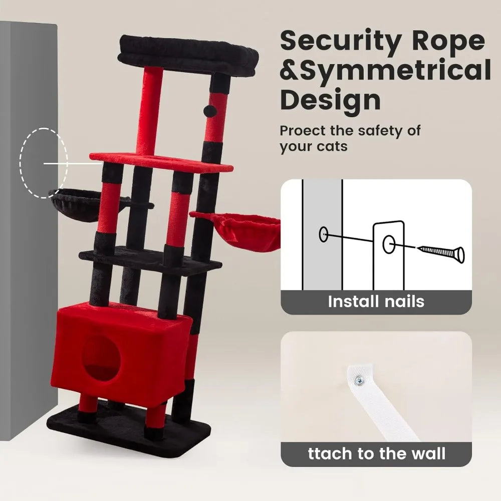 NBVCX Extra Large Multi Level Cat Tree Tower