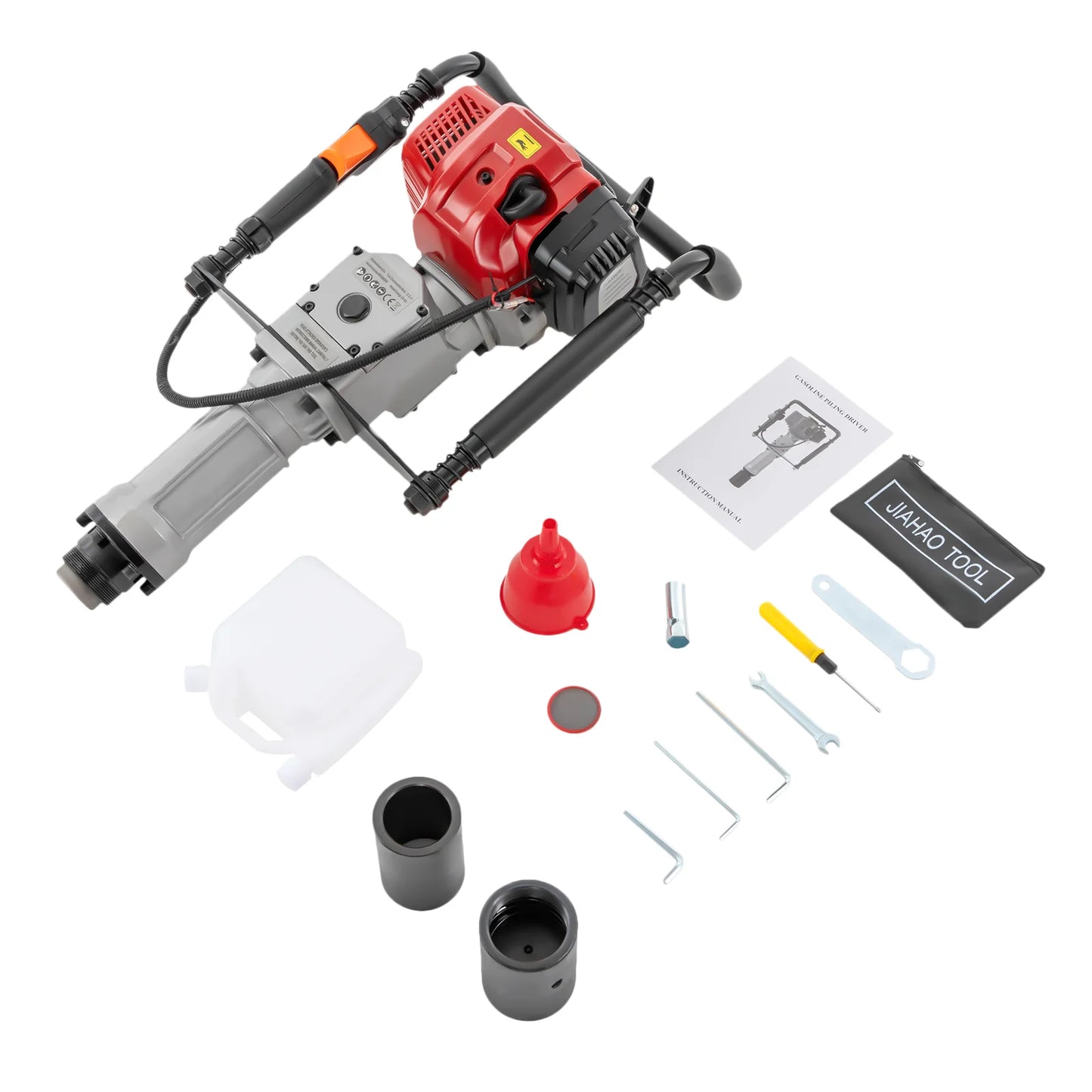 52Cc Petrol 1900W Two Stroke Pile Driver For Fencing