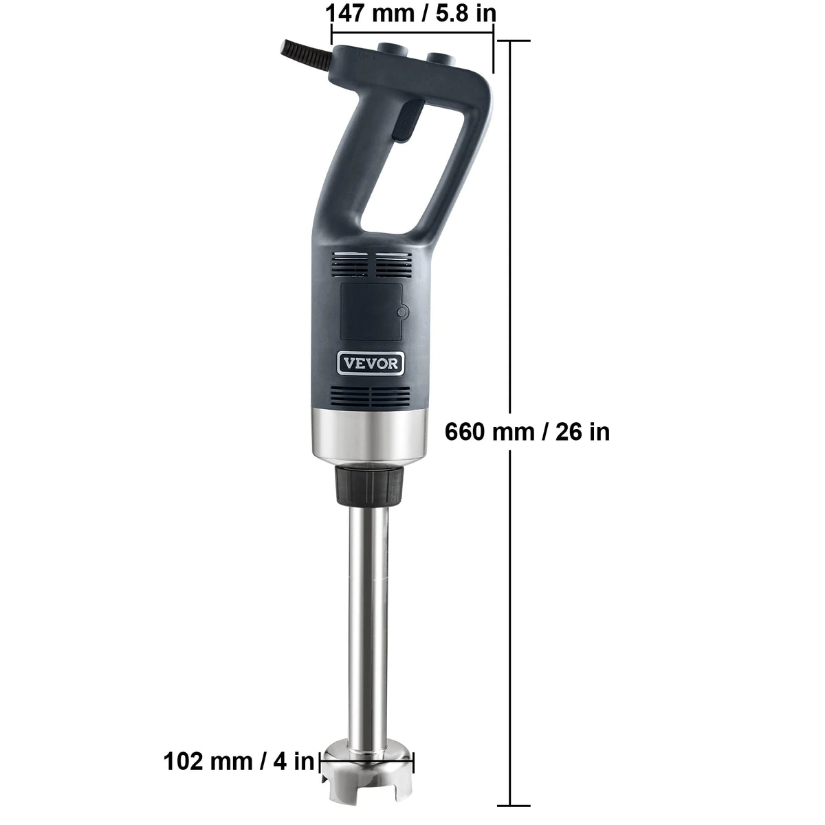SucceBuy Commercial Immersion Blender Heavy Duty Variable Speed Mixer