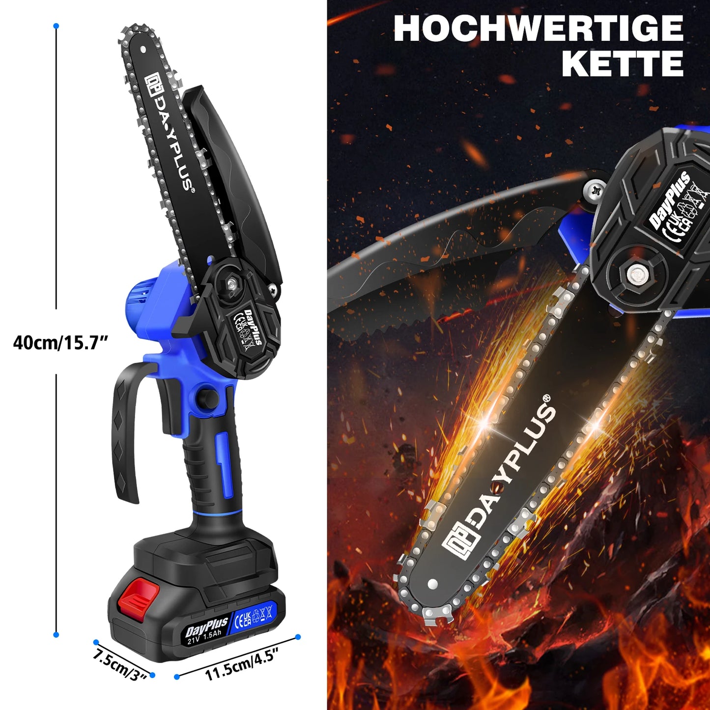 Mini Cordless Chainsaw Portable Electric For Trees Yard And Garden