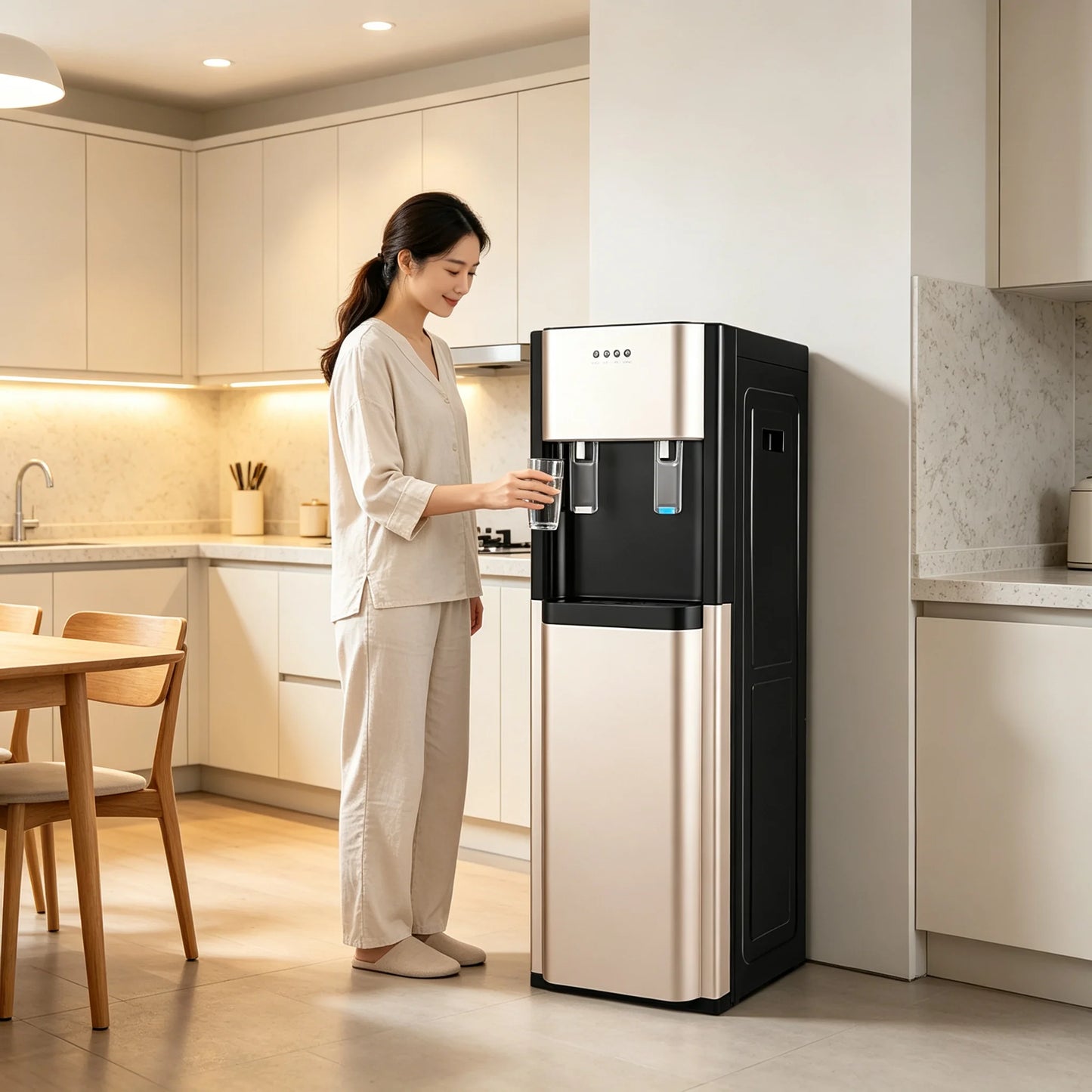 Bottom Loading Water Dispenser With 450W Heating And 70W Cooling