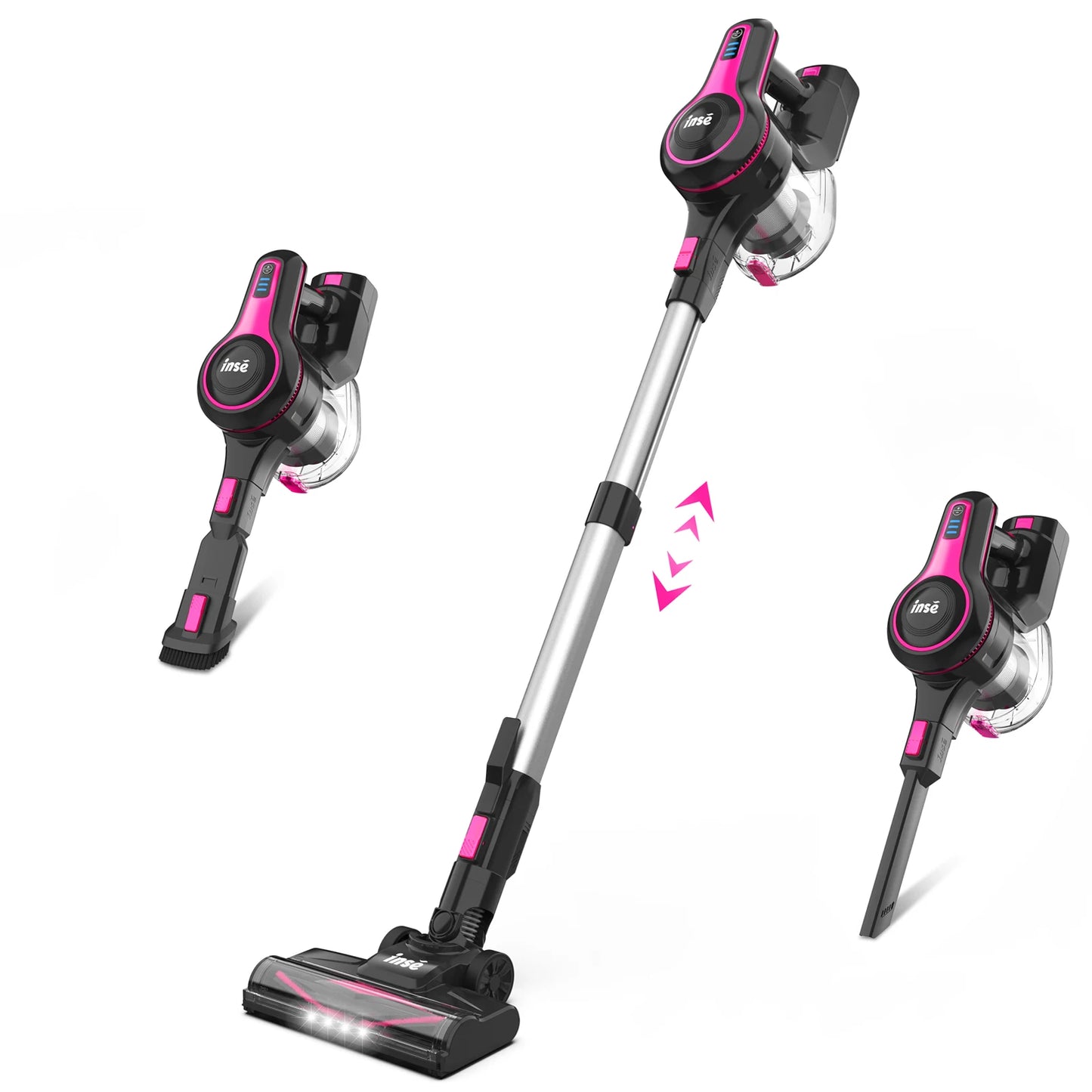 INSE N5T Cordless Vacuum Cleaner 25KPa Suction Six In One