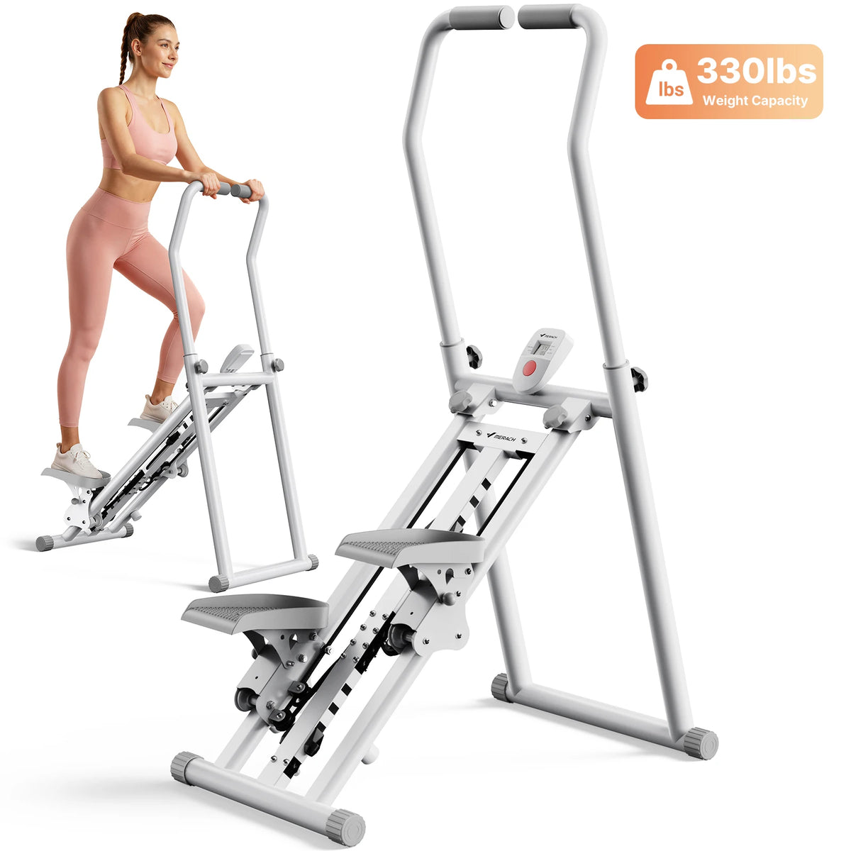 MERACH Foldable Stair Stepper for Full Body Home Workout