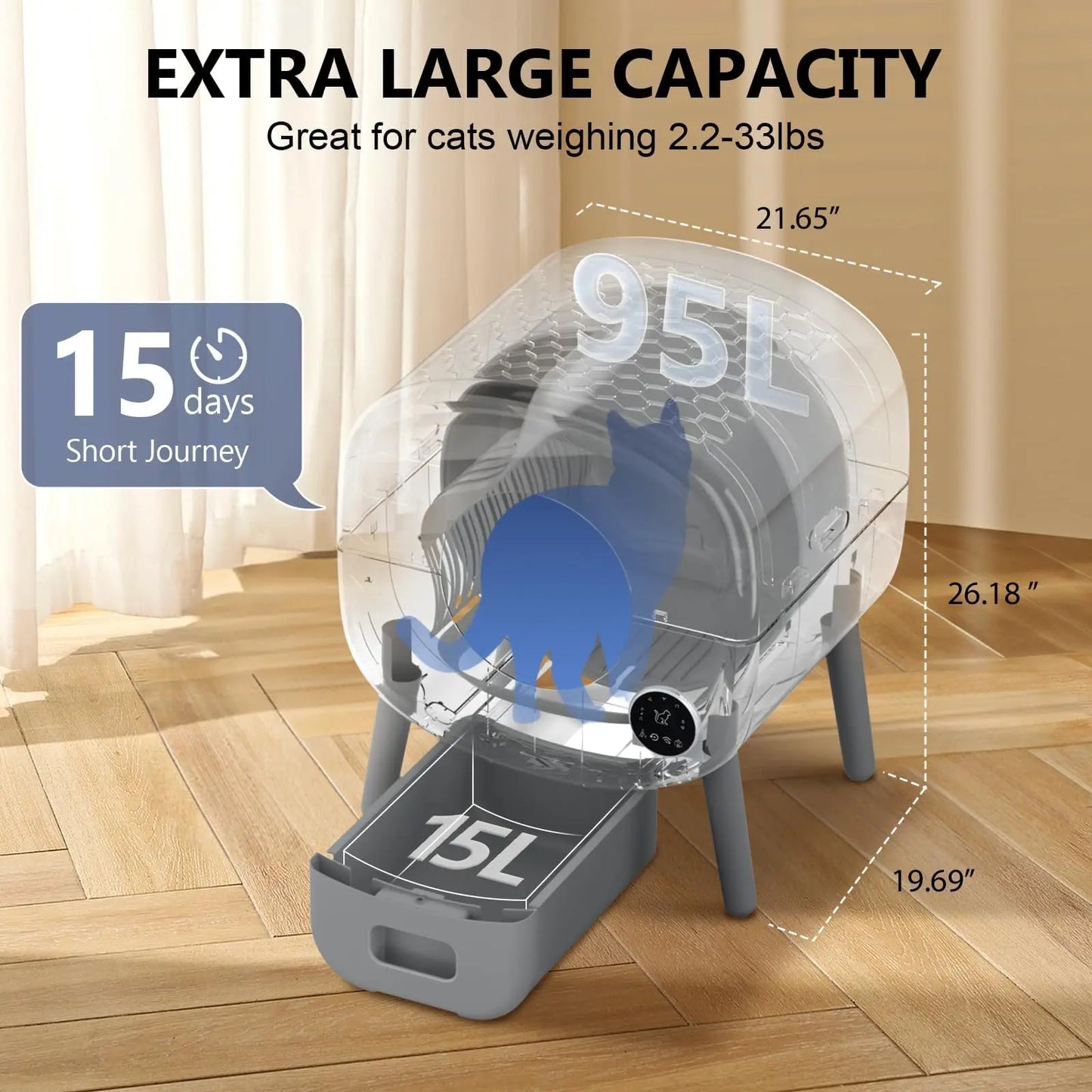 Fumoi Smart Automatic Self Cleaning Cat Litter Box