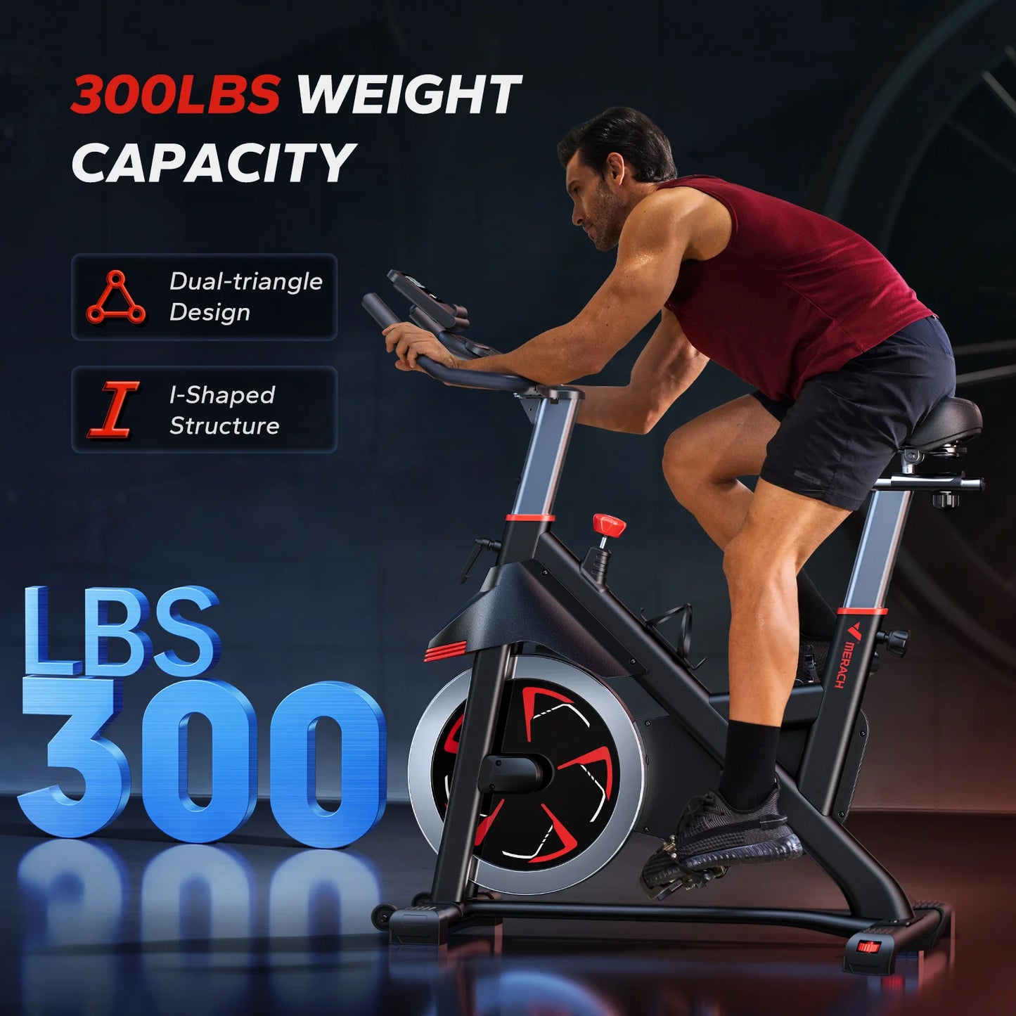 MERACH S38 Magnetic Indoor Cycling Bike With App Connectivity