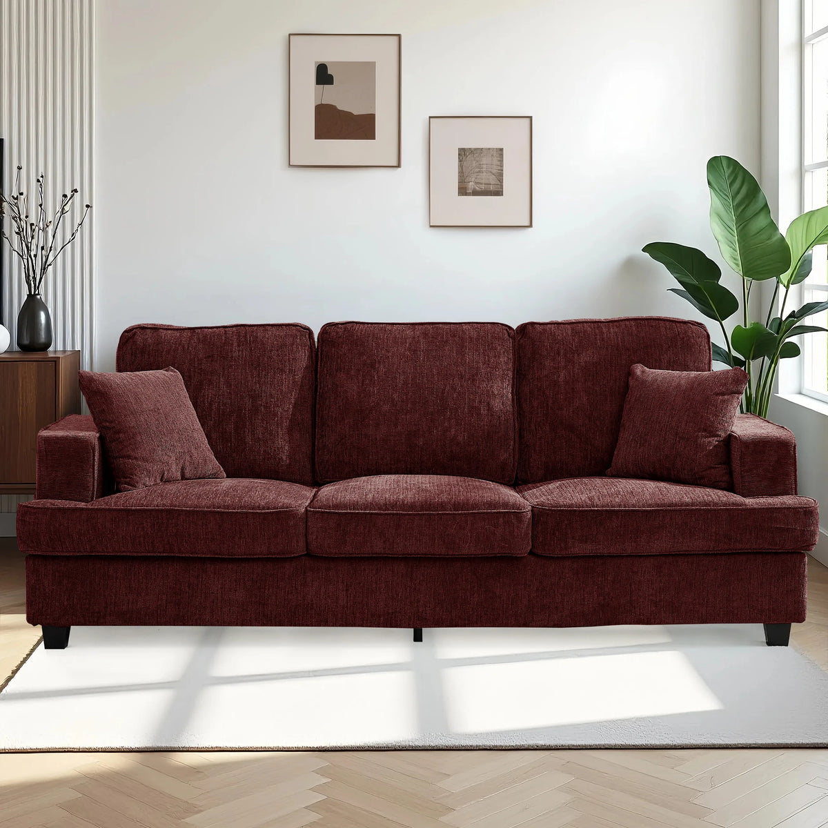 Modern Chenille Cloud Couch Sofa For Living Room Decor