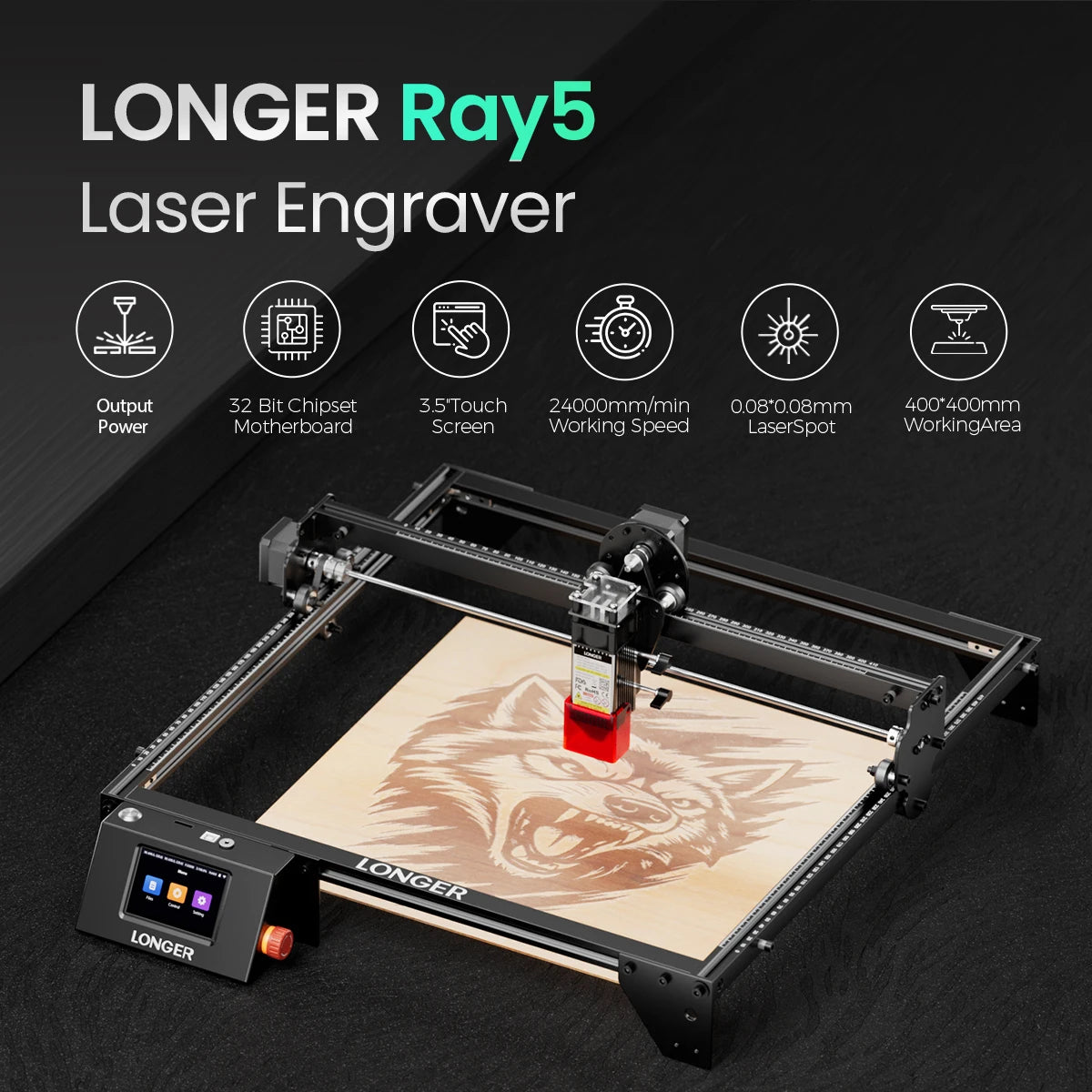 Longer Laser Cutter And Engraver 20W 10W 5W With WiFi