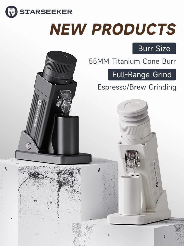 Starseeker E55Pro Electric Coffee Grinder With 11-Level Conical Burr