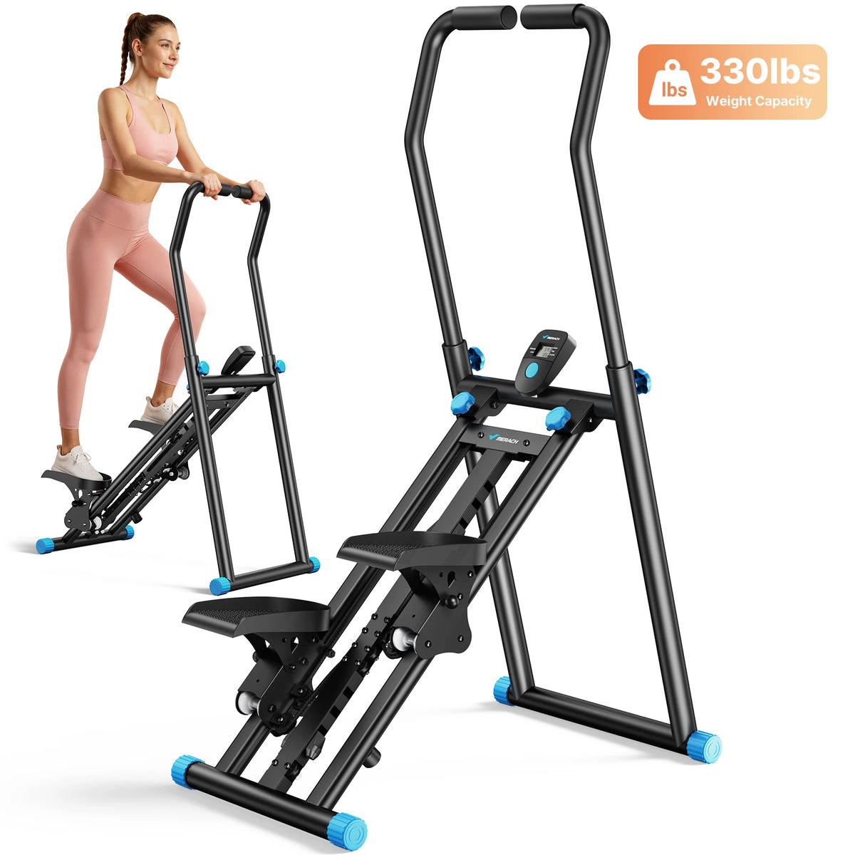 MERACH Foldable Stair Stepper for Full Body Home Workout