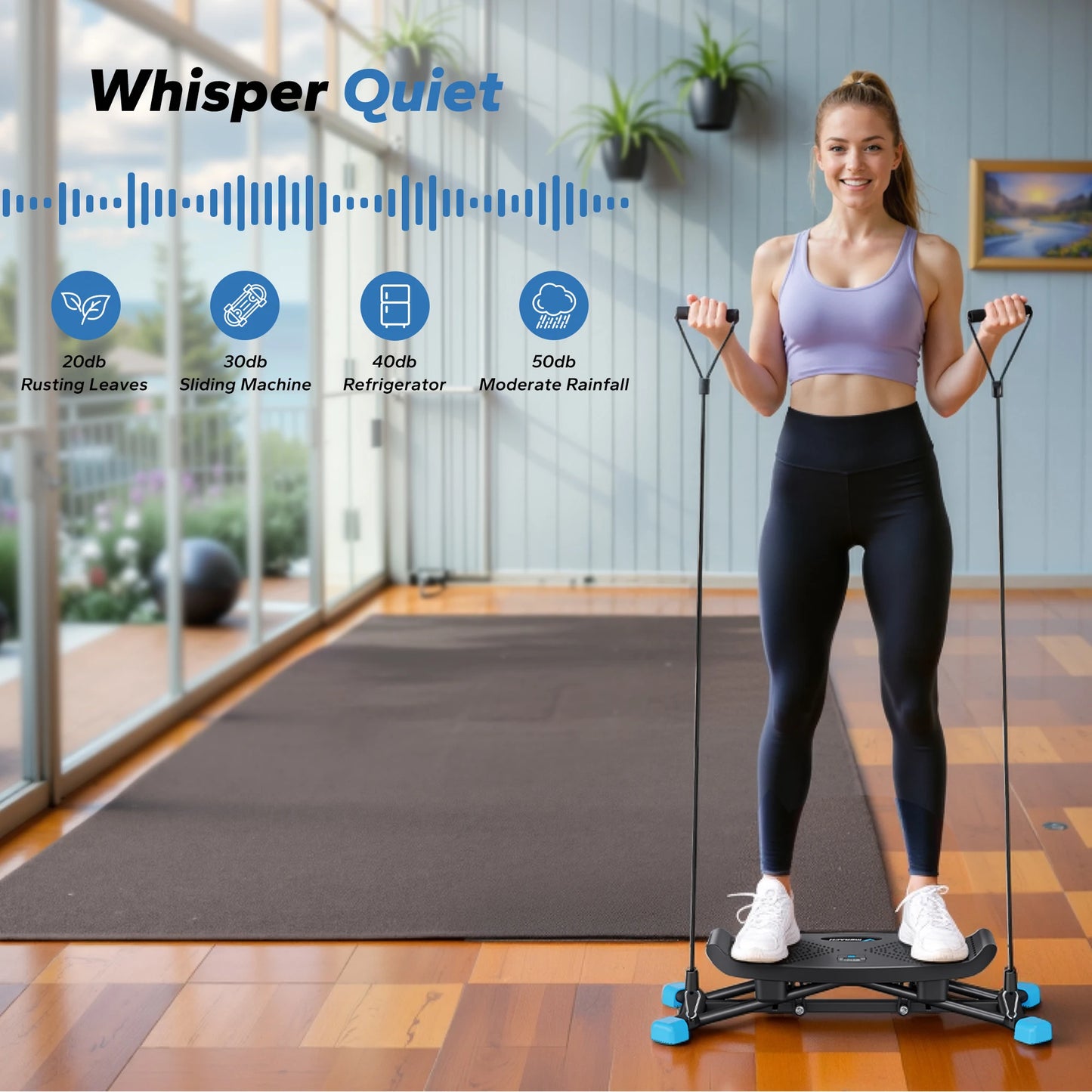 MERACH Ski Machine Simulated Ski Training Full Body Cardio Exercise