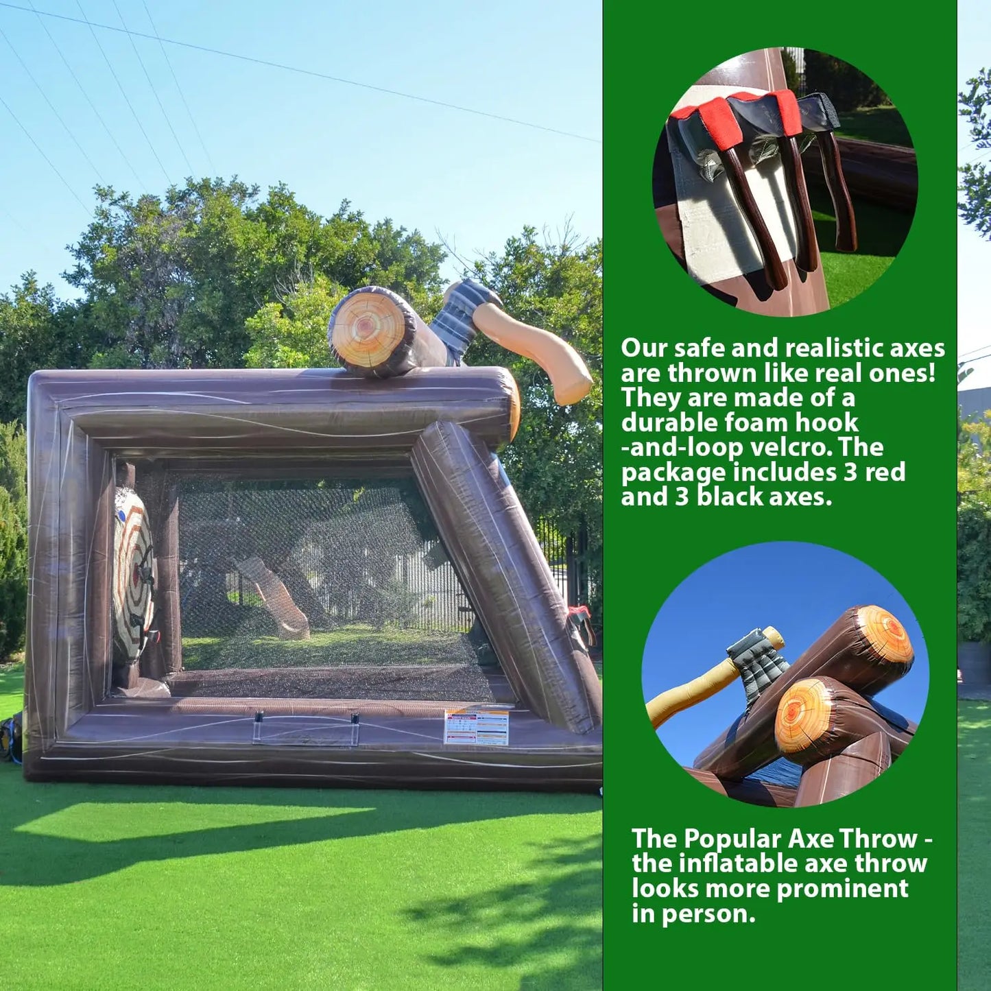 Ejia Inflatable Axe Throwing Target Outdoor Toss Game