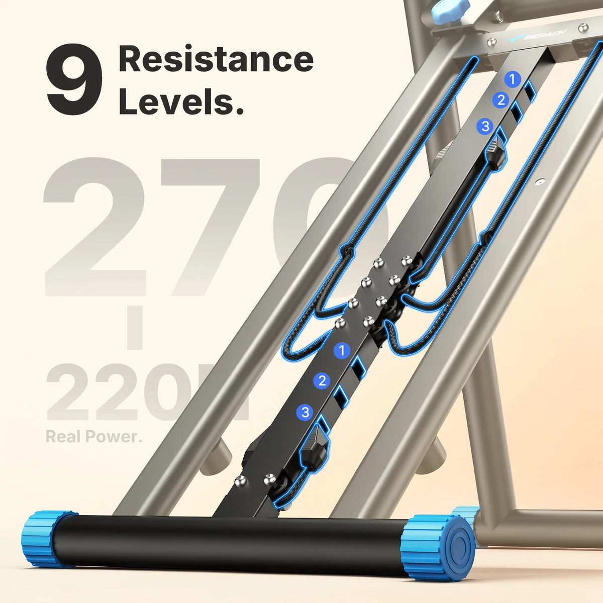 MERACH Foldable Stair Stepper for Full Body Home Workout
