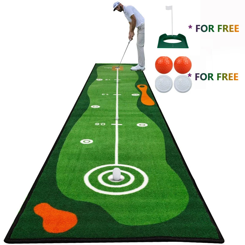 Crestgolf Golf Mat Putting Green for Indoor Outdoor Practice