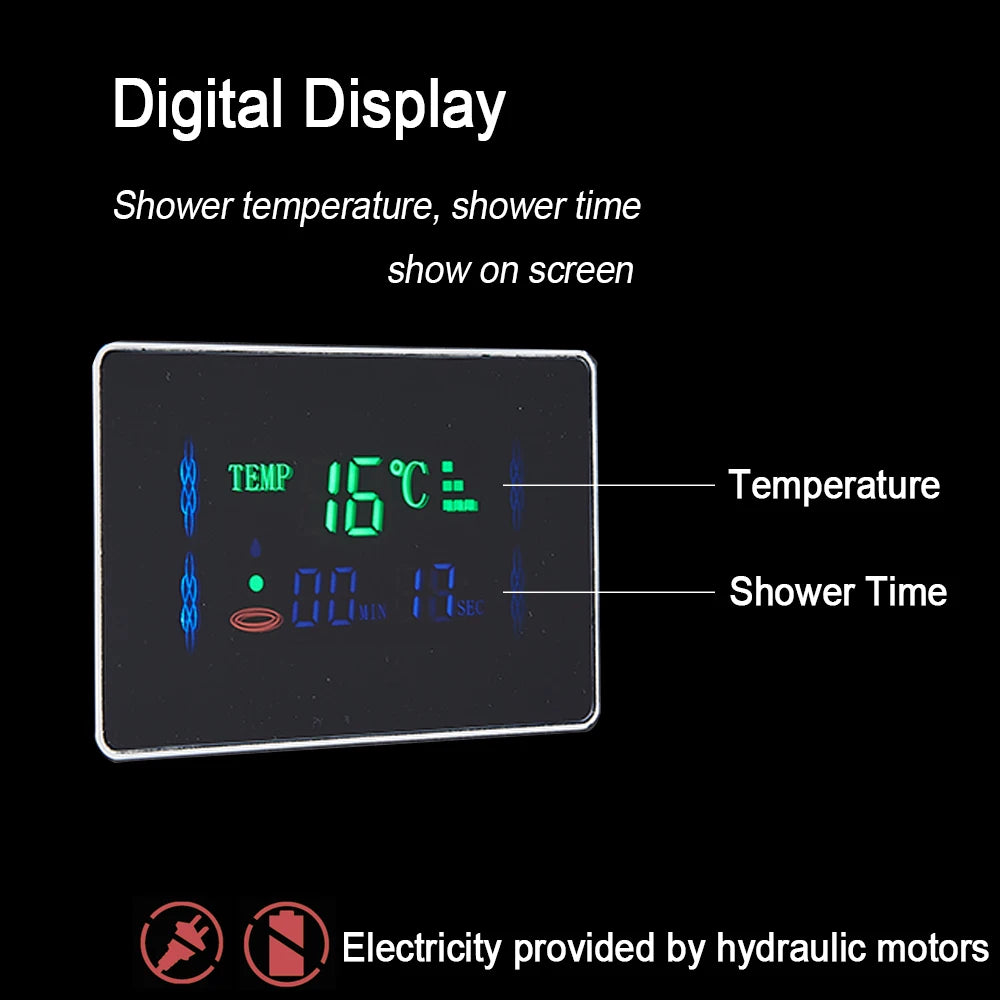 MYQualife LED Shower Panel Spa Column System With Jet Massage