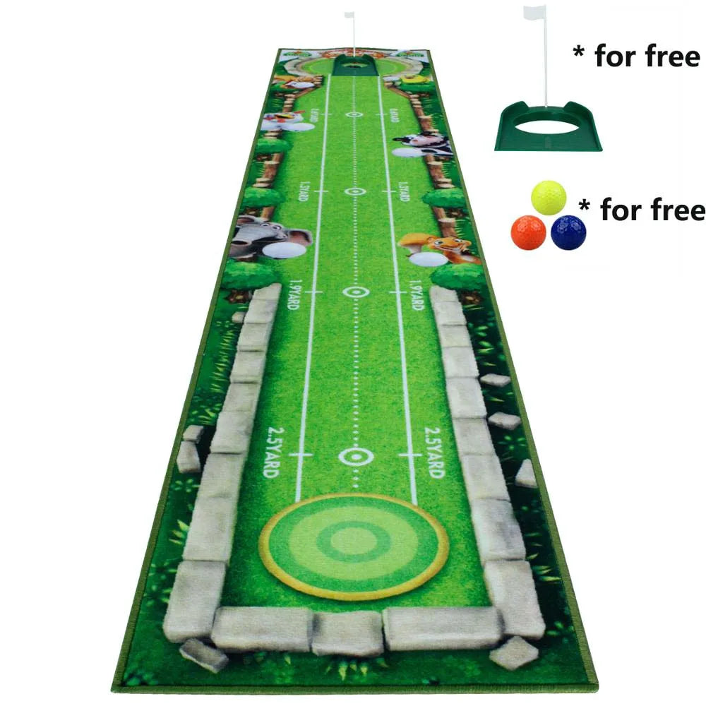 Crestgolf Golf Mat Putting Green for Indoor Outdoor Practice