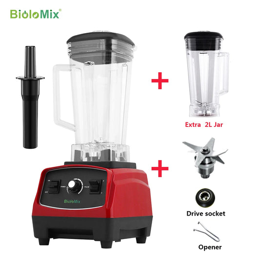 Biolomix BPA Free 2200W Heavy Duty Blender Mixer Juicer