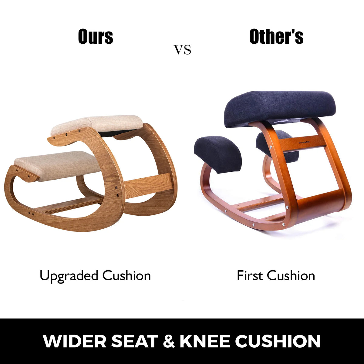 SucceBuy Ergonomic Kneeling Chair With Thick Cushion For Office Use