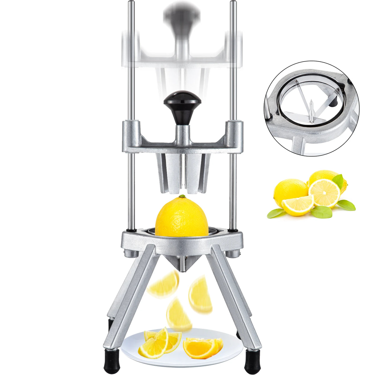SucceBuy Commercial Lemon Lime Wedge Slicer for Fruits and Vegetables