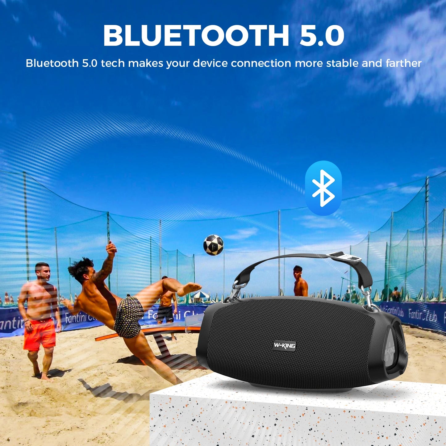 W-King X10 Bluetooth Speaker 120W Portable IPX6 Waterproof Boombox
