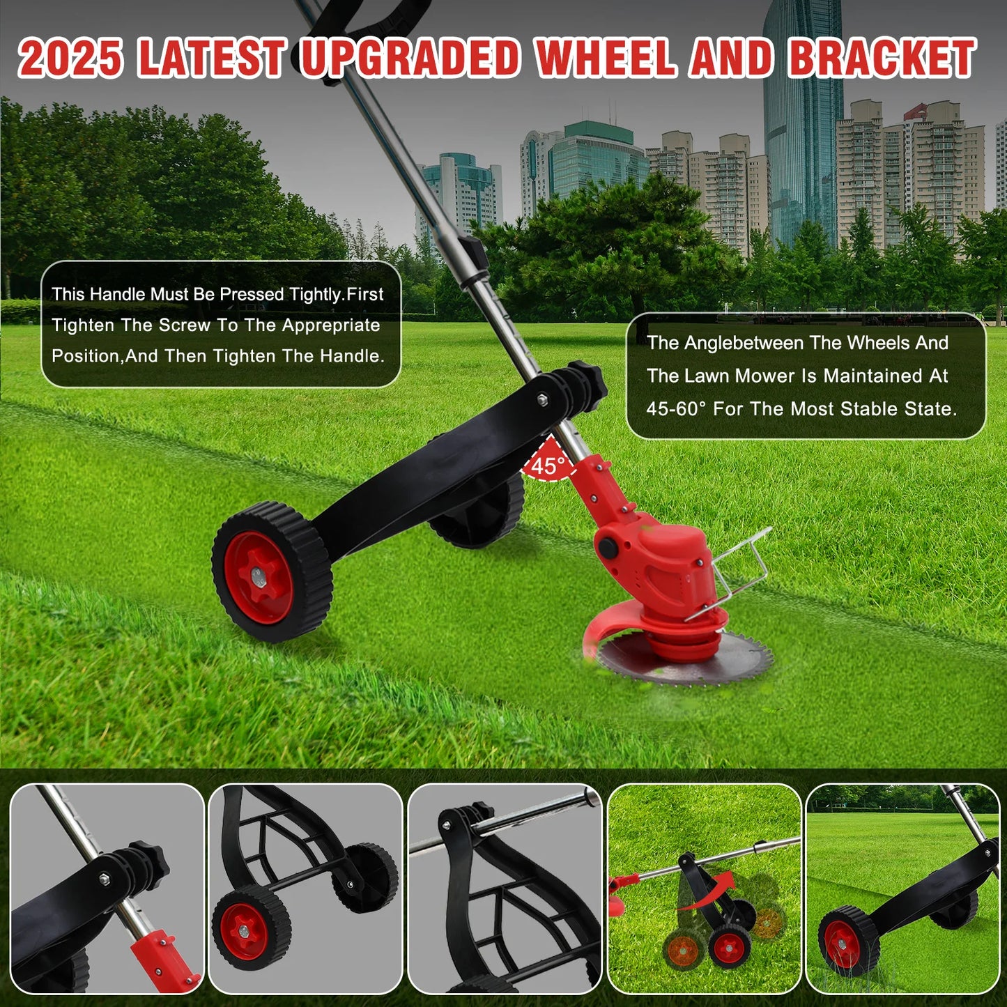 21V Cordless Weed Wacker 3 In 1 Trimmer Edger System