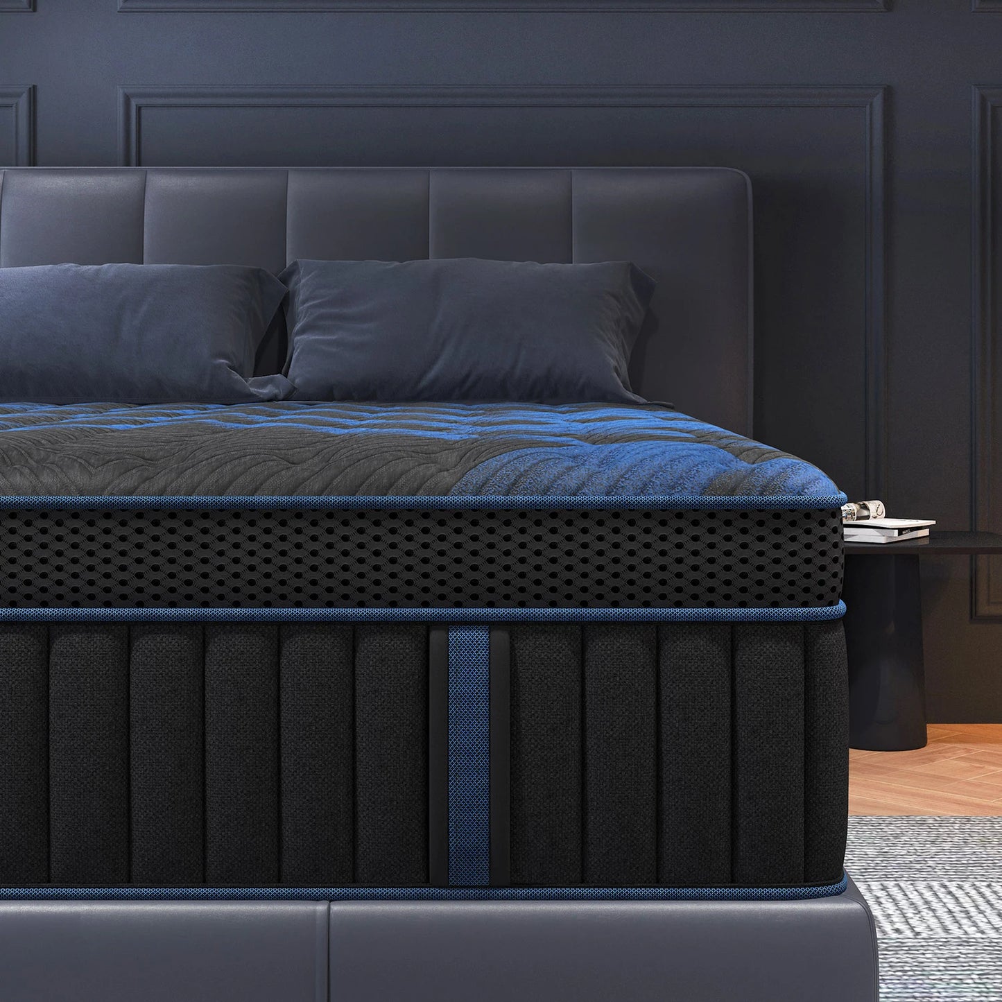 Sweetlove Hybrid Memory Foam Mattress In A Box Euro Top Medium Firm Back Support