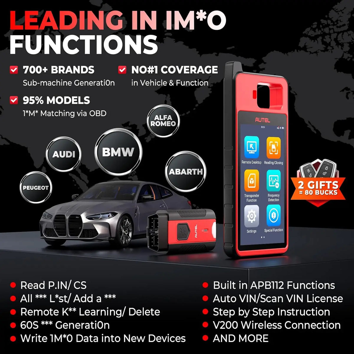 Autel KM100 Universal Smart Key And Fob Programmer