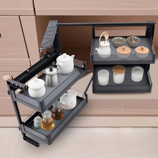 Pull Out Lazy Susan Corner Cabinet Organizer Heavy Duty
