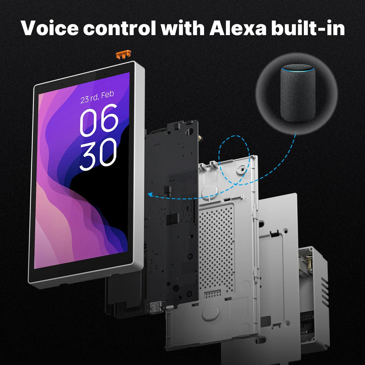Moes Smart Touch Screen Wall Controller With Zigbee Gateway Alexa