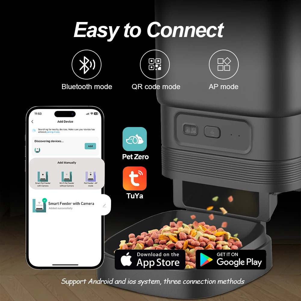 Nityers Automatic Cat Feeder With HD Camera And WiFi