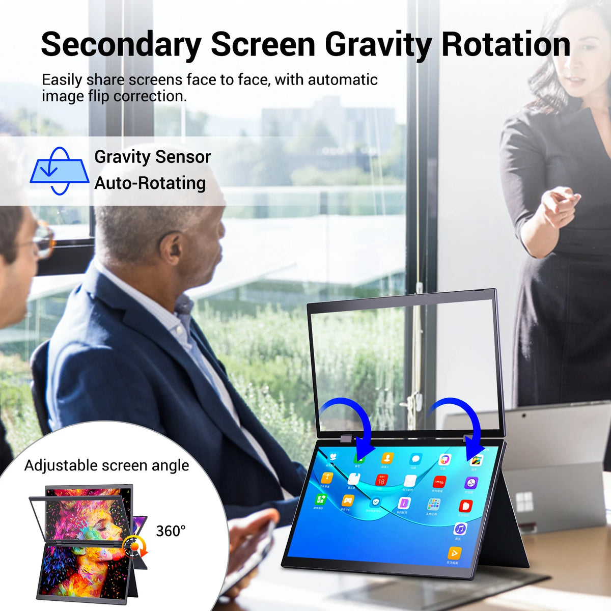 Ecooper 1080P IPS Portable Monitor For Laptop Gaming Consoles