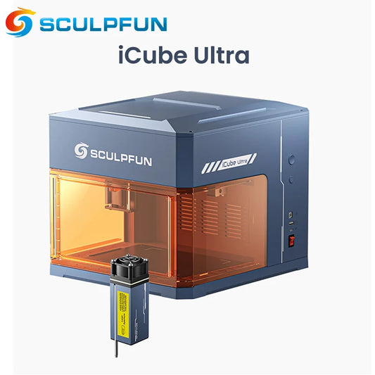 SCULPFUN ICube Ultra 12W Desktop Laser Engraver With Smoke Filter