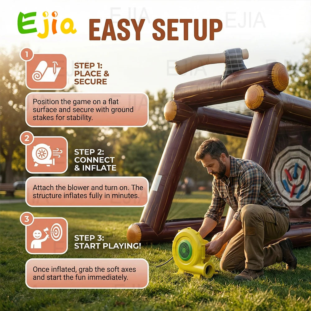 Ejia Inflatable Axe Throwing Target Outdoor Toss Game