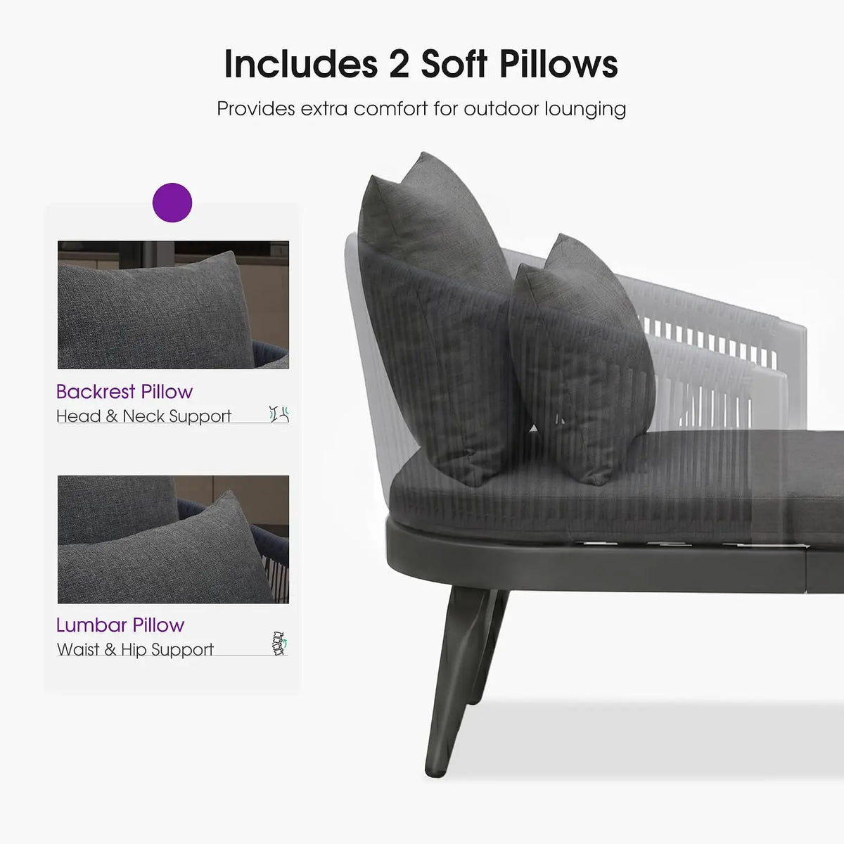 Modern Outdoor Aluminum And Wood Chaise Lounge Chairs For Patios