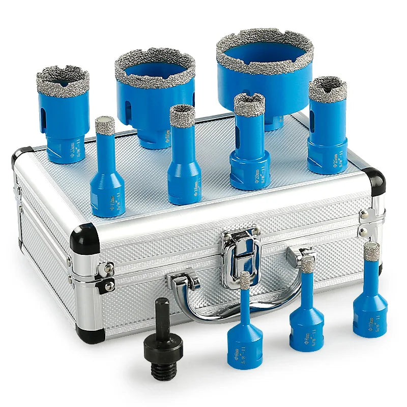 LOZLIN Brazed Diamond Core Drill Kit For Stone And Glass