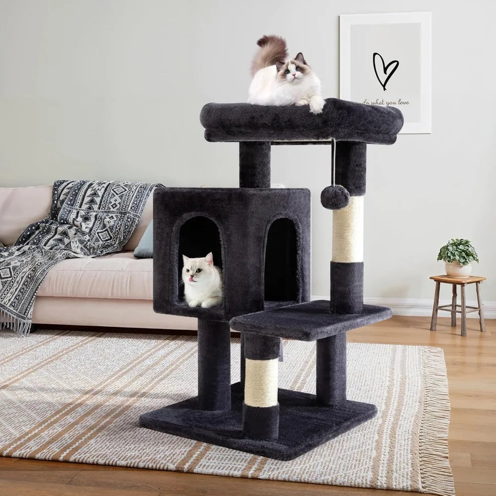 NBVCX Multi Level Cat Tree Plush Perches For Kittens