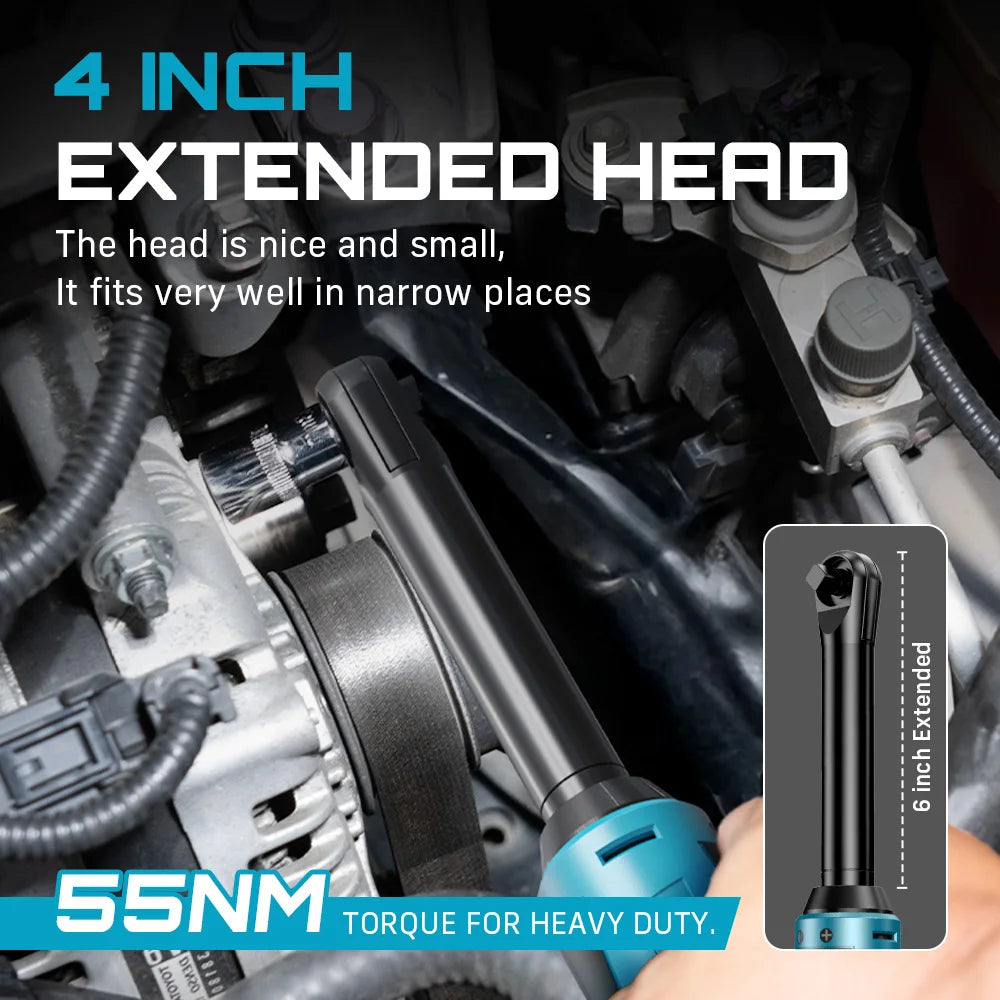 Seesii Cordless Brushless Electric Angle Wrench With Batteries