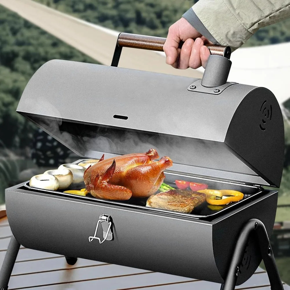 XIUWO Compact Foldable Charcoal Grill Outdoor BBQ Stove