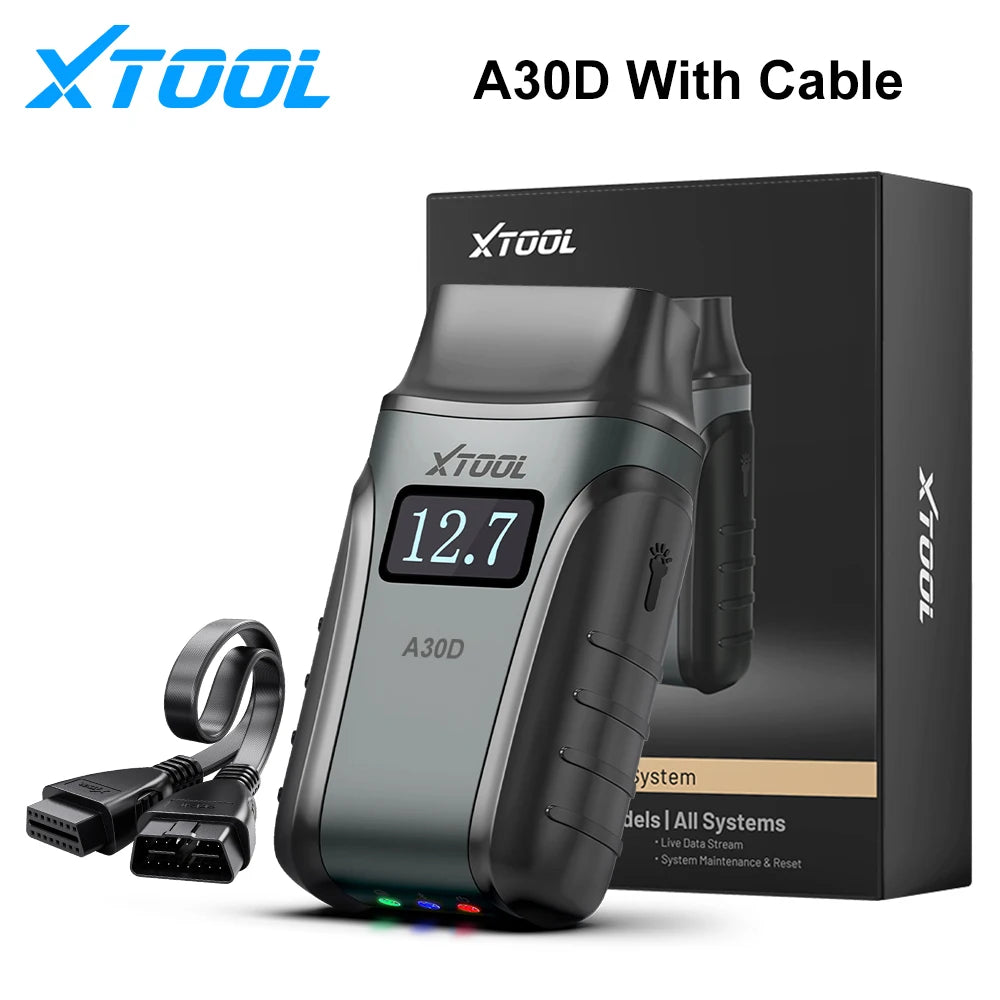 2026 New XTOOL Anyscan+ A30D V2.0 Lifetime Free OBD2 Scanner Bluetooth Diagnostic Tools All System 19 Resets Bi-directional FCA