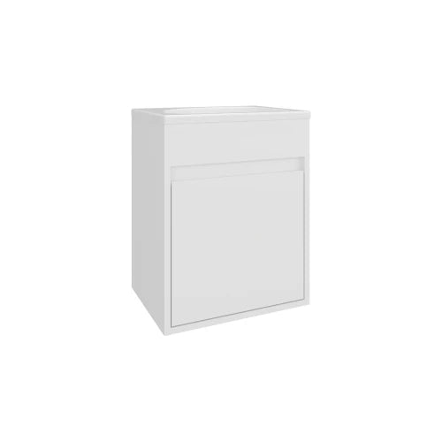 Wide Floating Wall Mounted Bathroom Vanity With Cabinet