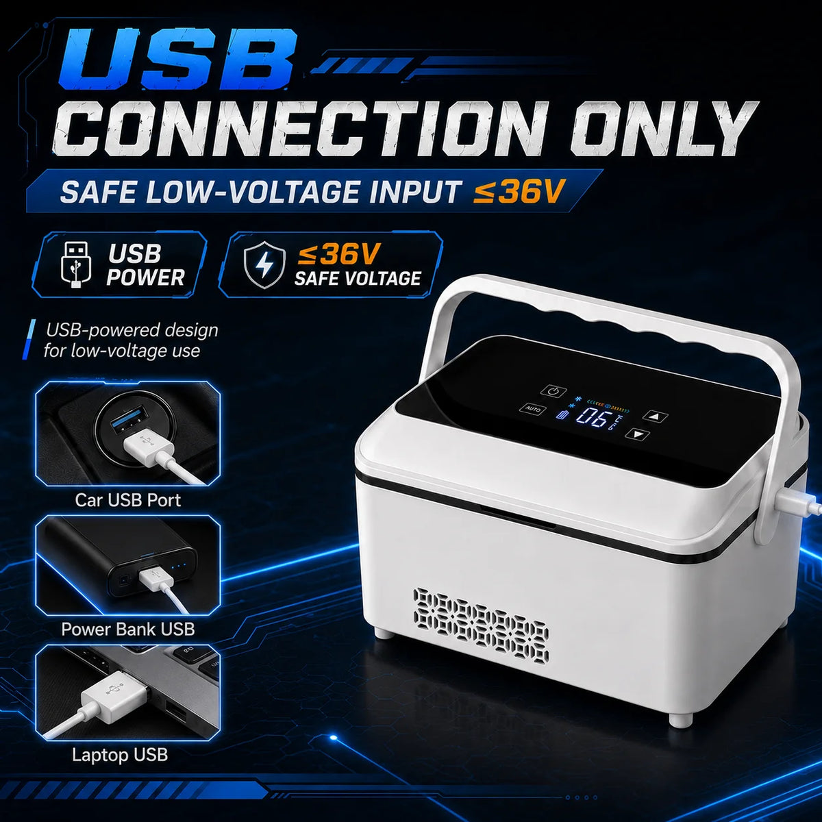 Smart Insulin Mini Refrigerator With Adjustable Temperature Control